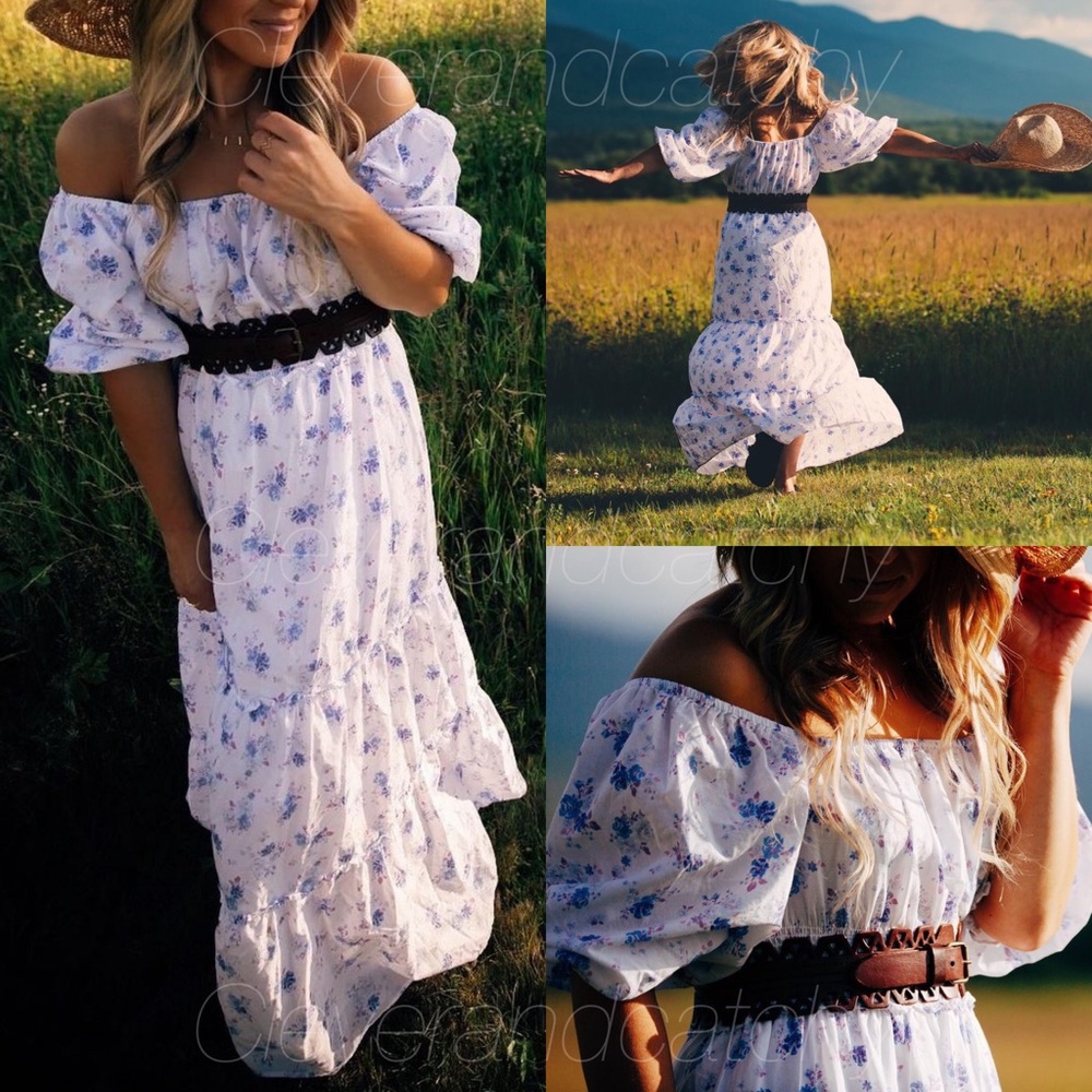 Loveshackfancy X Target Gemma Puff Sleeve Floral … - image 1